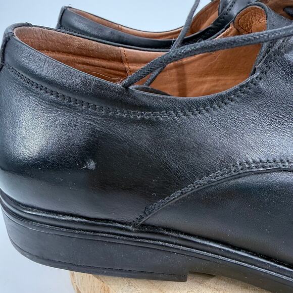 G-Defy Mens Martin Oxford Dress Shoes 12 Black Leather Orthotic Classic main image 4